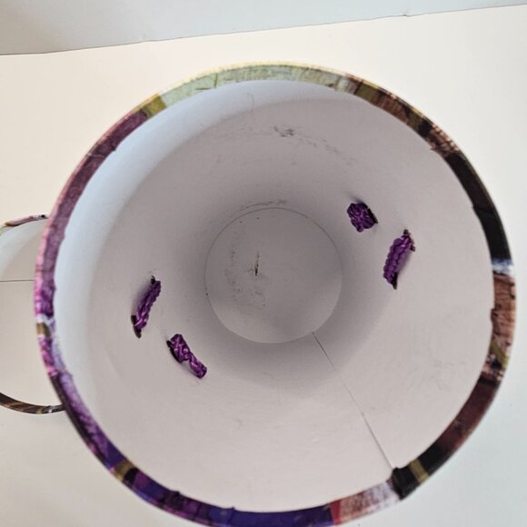 Decorative Empty Wine Gift Box With Lid & Handle 13" Tall Party Concepts 4.5" Wi - Picture 6 of 7